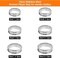 18pcs Stainless Steel Grooved Finger Ring for Jewelry Making,7/8/9/10/11/12 Ring Core Blanks 8mm Wide Round Grooved Inlay Ring for Men Women DIY Crafts(Silver)